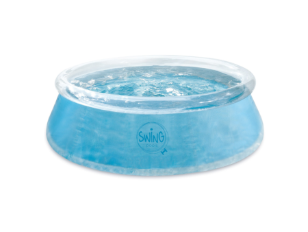 Прозрачен надуваем басейн Swing Quick Set® 244 × 76 см, пълен с вода