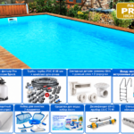 Прямоугольный бассейн из пенополистирола Poolsana Linea 4 DL 8×4 м – пакет PROFI High Level