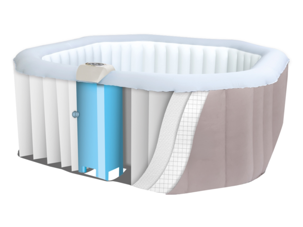 Wandschichten des Whirlpools Aquamar 6793