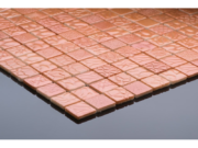 Embossed glass-ceramic bathroom mosaic Azalea – cladding example