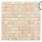 Reliefiertes Glaskeramik-Mosaik Mandorla – Mosaikbogen