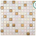Reliefiertes Glaskeramik-Mosaik Ocra – Mosaikbogen