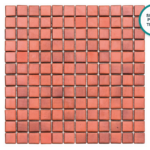 Reliefiertes Glaskeramik-Mosaik Papavero – Mosaikbogen