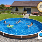 Runder Aufstellpool AZURO 403DL Ø 5,50 × 1,20 m – Paket BASIC