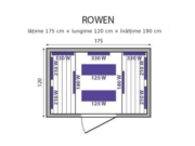 Saună cu infraroșu Rowen – lățime 175 cm × lungime 120 cm × înălțime 190 cm
