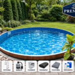Сборный круглый бассейн AZURO 400DL Ø 3,60 × 1,20 м с фильтрацией – пакет PREMIUM