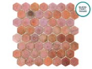 Sechseckiges Glaskeramik-Mosaik Arenaria – Mosaikbogen