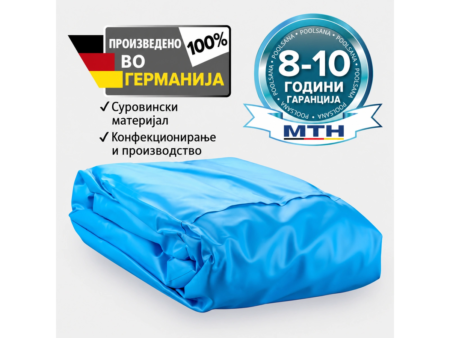 Синя облицовка за правоъгълен басейн MTH – сгъната