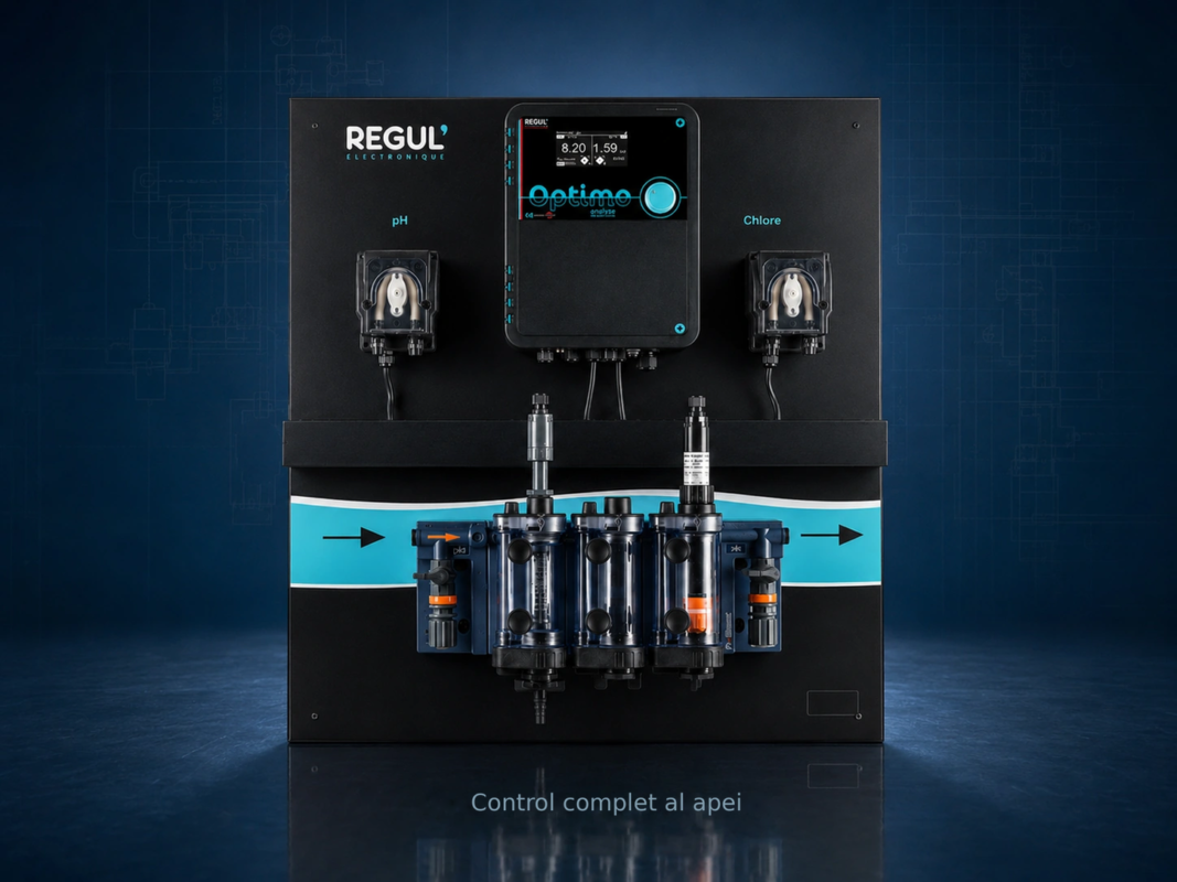 Sistem automat REGUL Optimo pentru controlul complet al apei din piscină – Control complet al apei