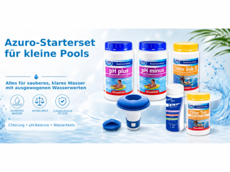 Starterset Azuro für kleinen Pool – Rundum-Pflege mit 6 Produkten – Azuro-Starterset, für kleine Pools
