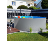 Кръгъл басейн Poolsana Ø 4,50 м с алуминиева стена