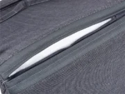 Open zip of an Avantgarde cushion showing the light filling