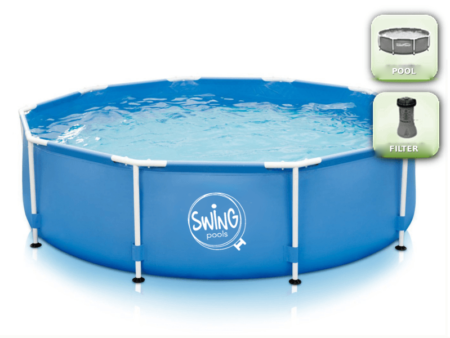 Tubular frame pool Swing Frame 366 x 91 cm with filter – POOL, FILTER