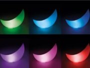 Плаващо LED осветление Crescent за басейн